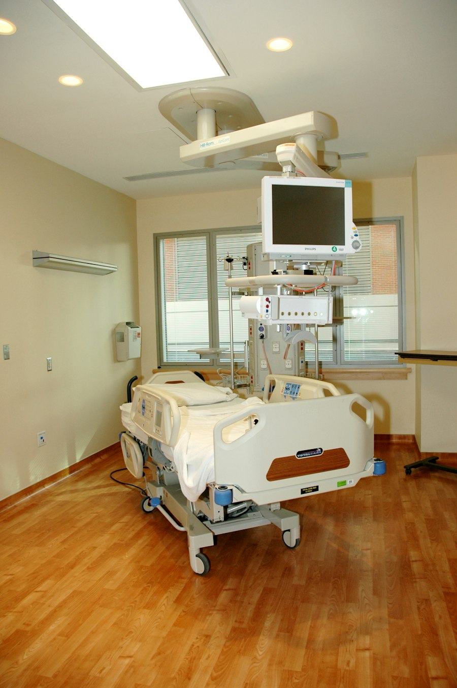 Habitación hospitalaria equipada para terapias de presión negativa